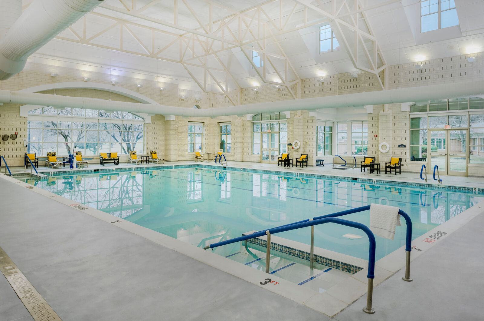 pool within the rosborough wellness center
