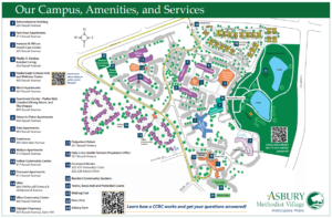 Our Campus Map | Asbury Methodist Village